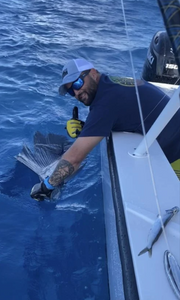 Reeling in blessings under the Caribbean sun.